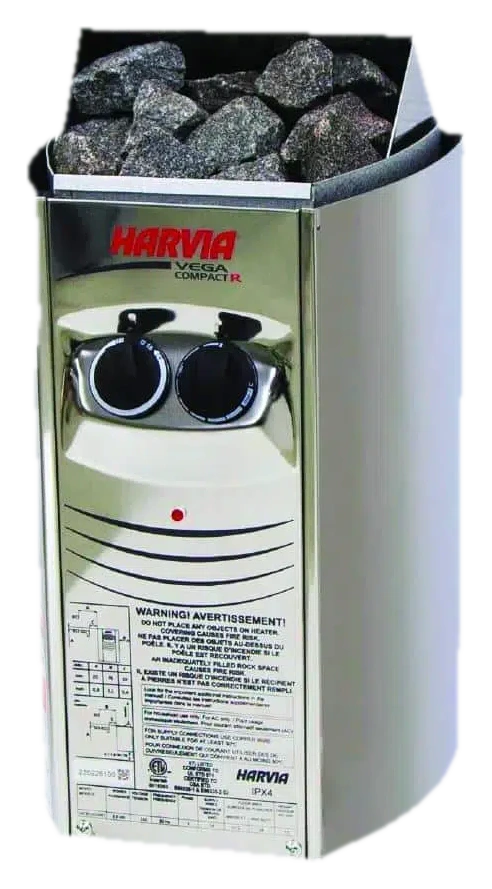 HARVIA VEGA COMPACT Electric Sauna Heater | Built-in Control product view
