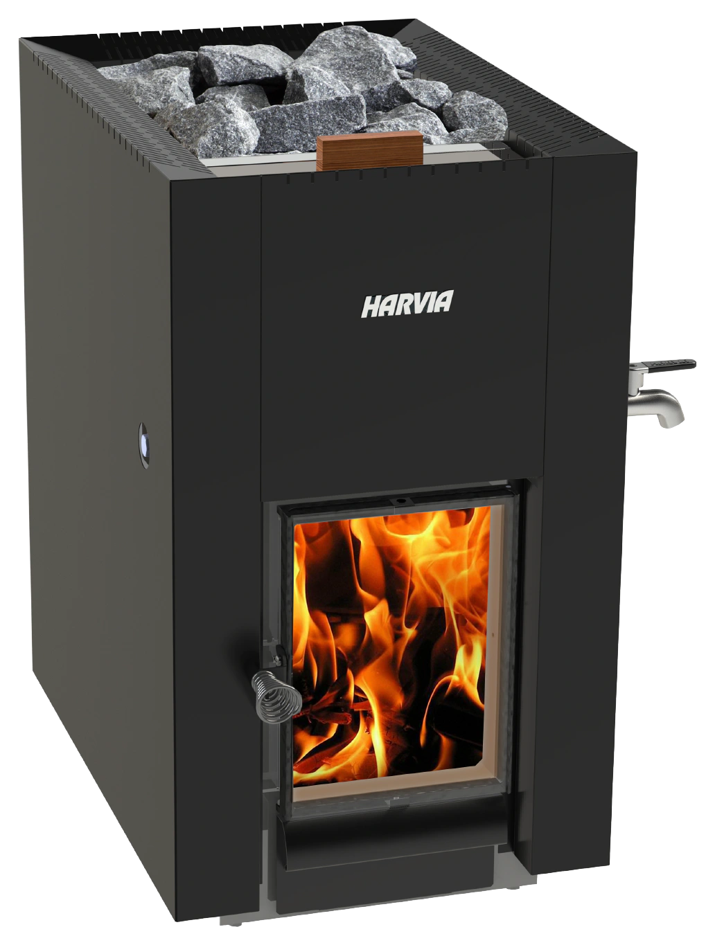HARVIA Linear 22 GreenFlame ES black Sauna Wood Stove / Heater product view