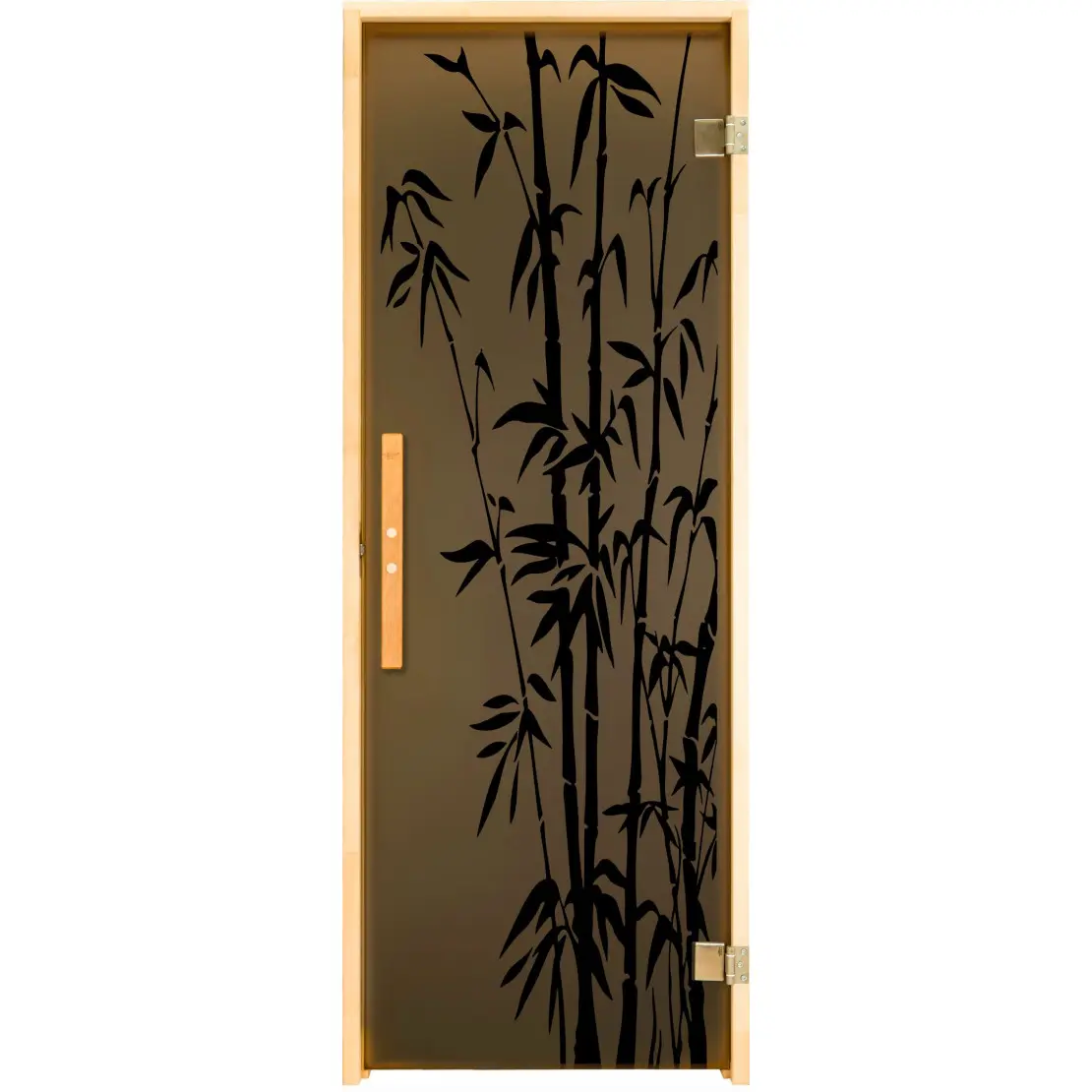 TESLI BAMBOO glass sauna door