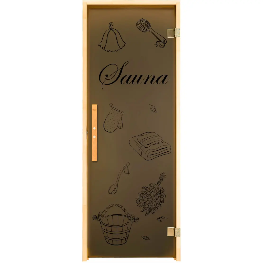 TESLI SAUNA glass sauna door