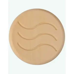 TESLI CIRCULAR Sauna Vent Cover D100 with Stainless Steel Mounting Piece