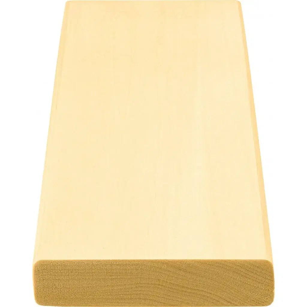 TESLI EXTRA Basswood Sauna Bench Board | Lumber 90 x 24 mm | 3 9/16" x 15/16"