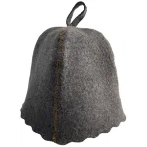 TESLI GREY Natural Felt Sauna Hat