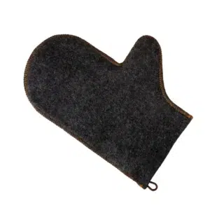 TESLI GREY Natural Felt Sauna Glove