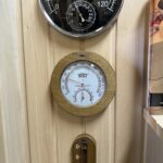 TESLI SMALL Sauna Thermometer | Hydrometer with Thermowood Frame