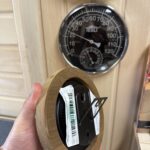 TESLI SMALL Sauna Thermometer | Hydrometer with Thermowood Frame