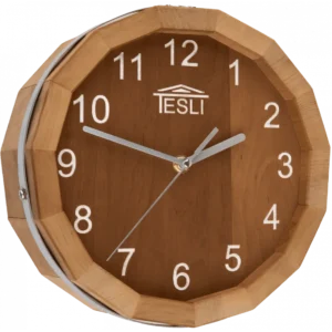 TESLI SAUNA WALL CLOCK from Thermo Basswood