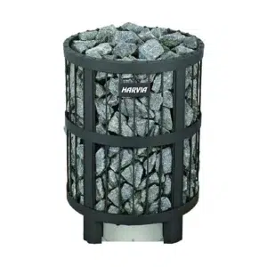Harvia Legend Pro electric sauna heater, black open stone basket