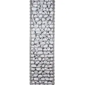 HUUM CLIFF electric sauna heater, front view of tall stone basket