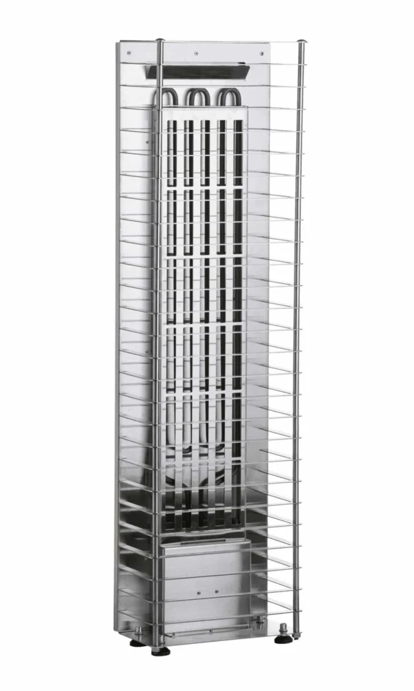 HUUM CLIFF Mini electric sauna heater, internal heating elements visible without stones