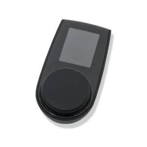 HUUM UKU sauna control panel, angled view of a black control panel