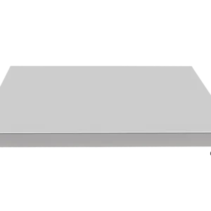 Protective bedding L, rectangular platform with adjustable feet