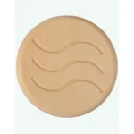 TESLI CIRCULAR Sauna Vent Cover D100 with Stainless Steel Mounting Piece, front view with wave pattern