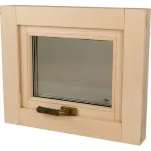 TESLI ENGLISH-STYLE Sauna Window, front view with the window closed