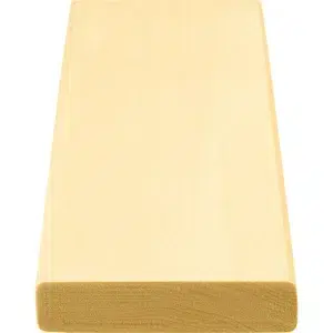 TESLI EXTRA Basswood Sauna Bench Board, board end and rounded edges