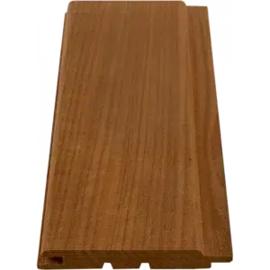 TESLI EXTRA Thermo Basswood Tongue & Groove Sauna Board, board face and tongue-and-groove profile