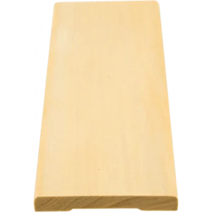 TESLI LUX Basswood Doors & Windows Sauna Trim, flat trim profile and wood grain