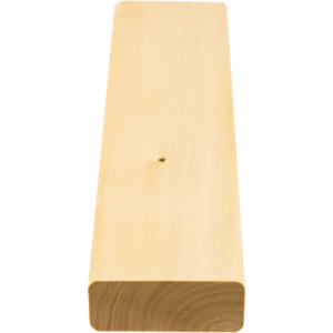 TESLI LUX Basswood Sauna Bench Board, board end showing wood grain