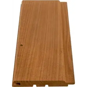 TESLI LUX Thermo Basswood Tongue & Groove Sauna Board, board face and tongue-and-groove profile