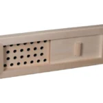 TESLI RECTANGULAR Sauna Vent Cover, sliding panel open