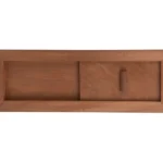 TESLI RECTANGULAR THERMO wood Sauna Vent Cover, sliding panel closed