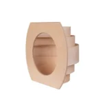 TESLI SYDNEY Sauna Light Cover, rear view showing the mounting opening