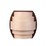 TESLI SYDNEY Sauna Light Cover with Thermo Wood Base, front view