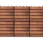 TESLI thermo ash sauna floor mat, three connected wood tiles