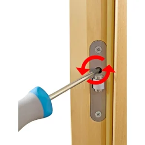 TESLI ZEBRA Wooden Sauna Door, latch adjustment diagram