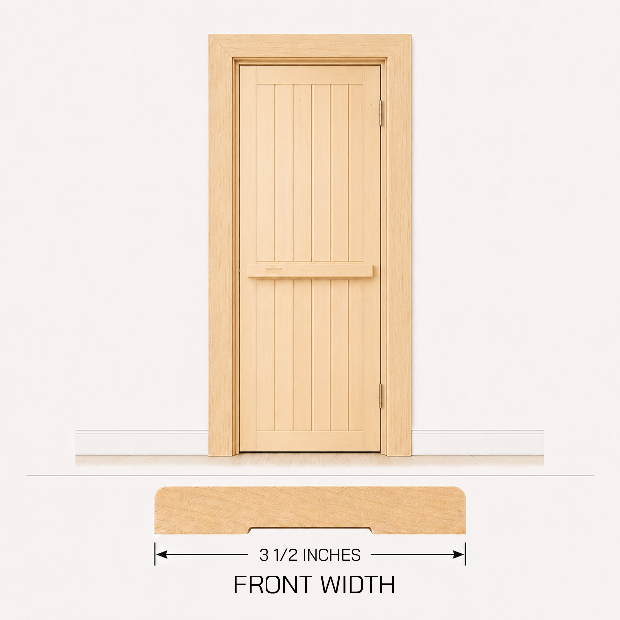 3 1/2 inches wide door trim from basswood