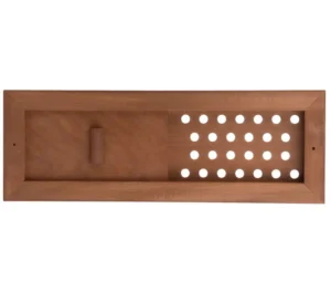 TESLI RECTANGULAR THERMO WOOD Sauna 4 inches Hole Vent Cover