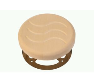TESLI CIRCULAR Sauna 3 inches Hole Vent Cover with Stainless Steel Mounting Piece