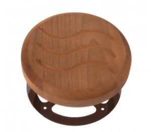 TESLI CIRCULAR THERMO WOOD Sauna 3 inches Hole Vent Cover with Stainless Steel Mounting Piece