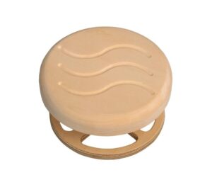 TESLI CIRCULAR Sauna 3 inches Hole Vent Cover with Wooden Mounting Piece