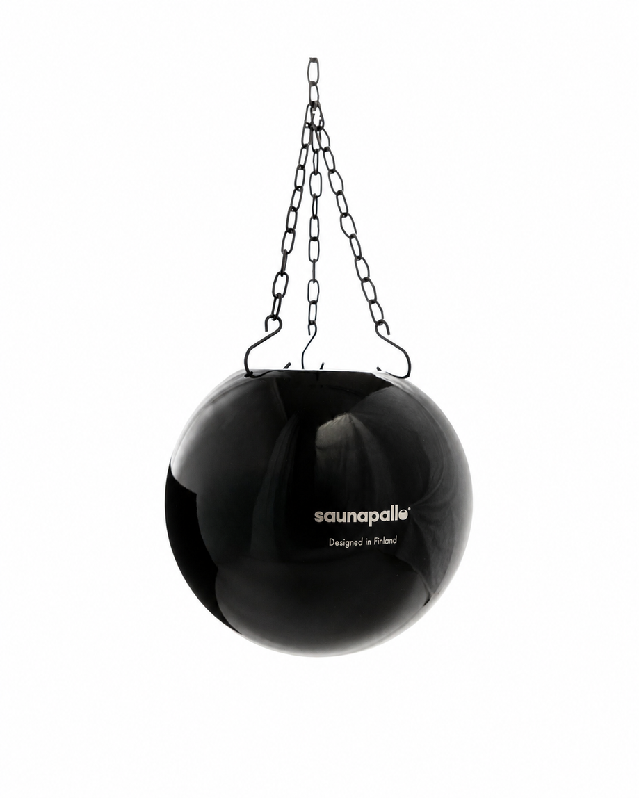 Saunapallo Shiny Black