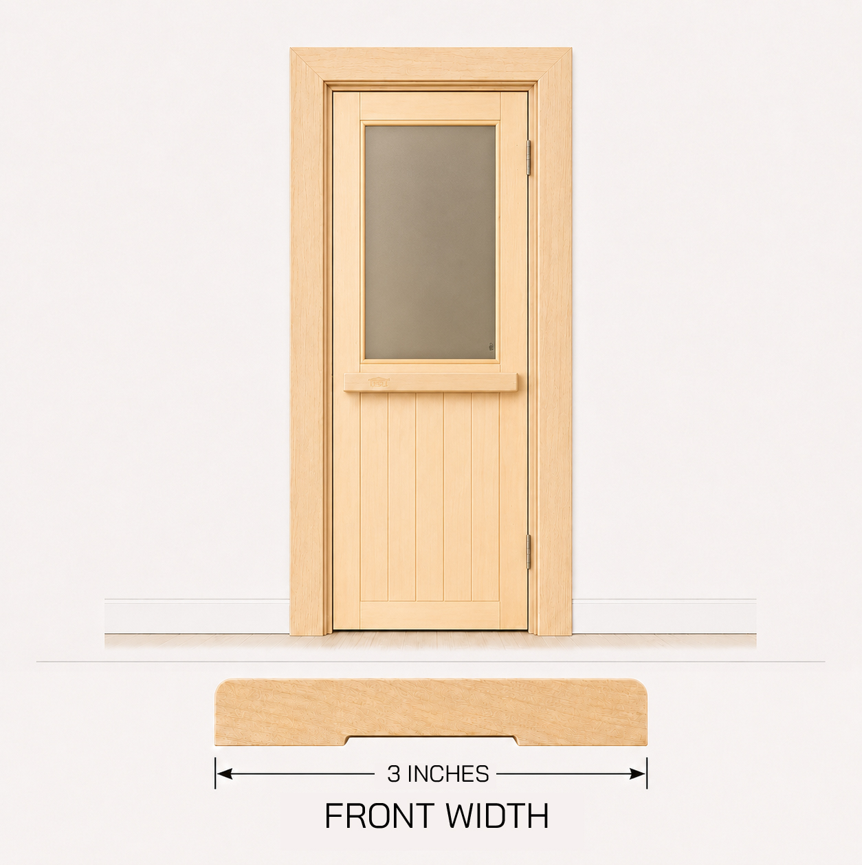 3 inches wide door trim from basswood