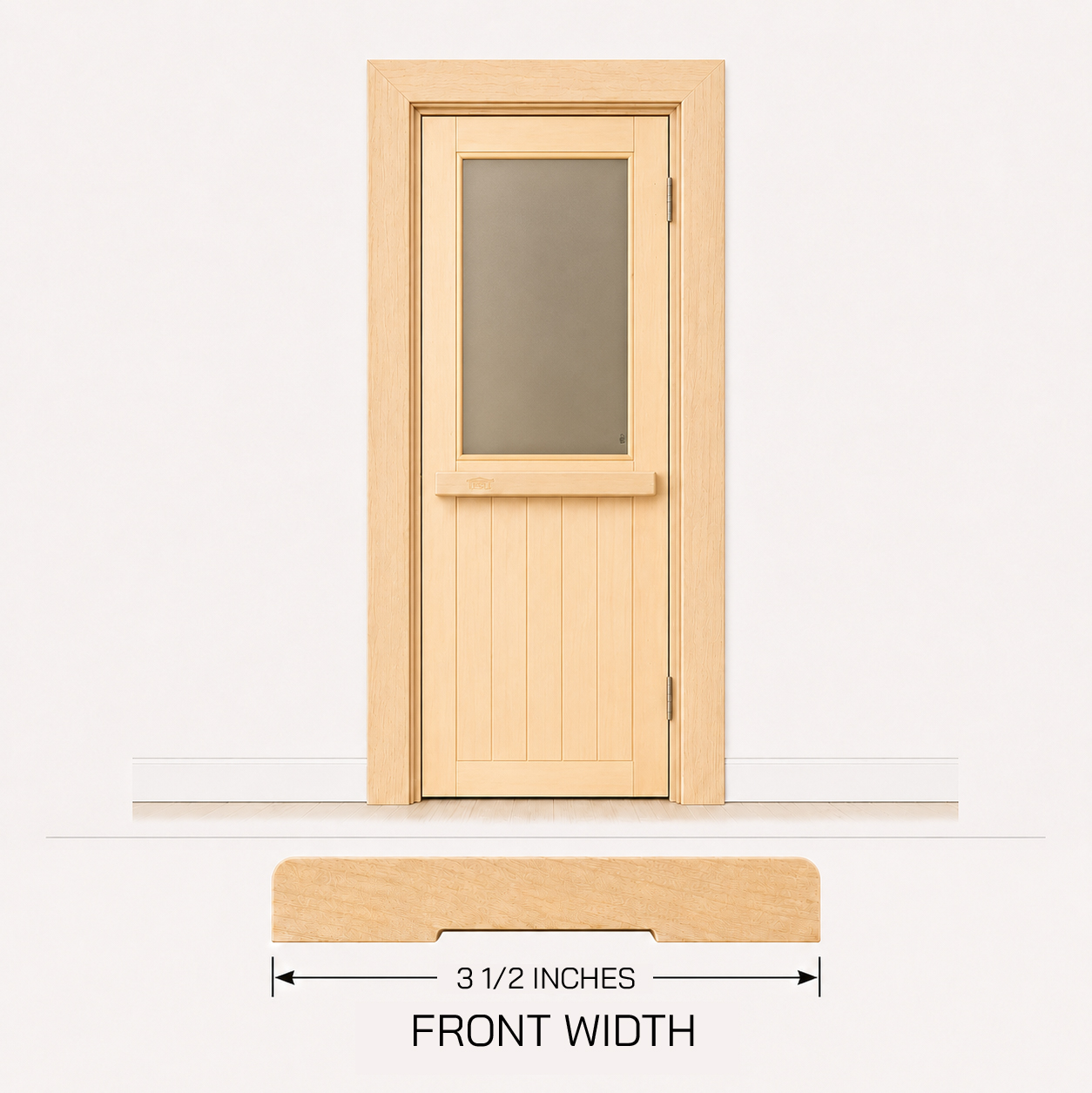 3 1/2 inches wide door trim from basswood