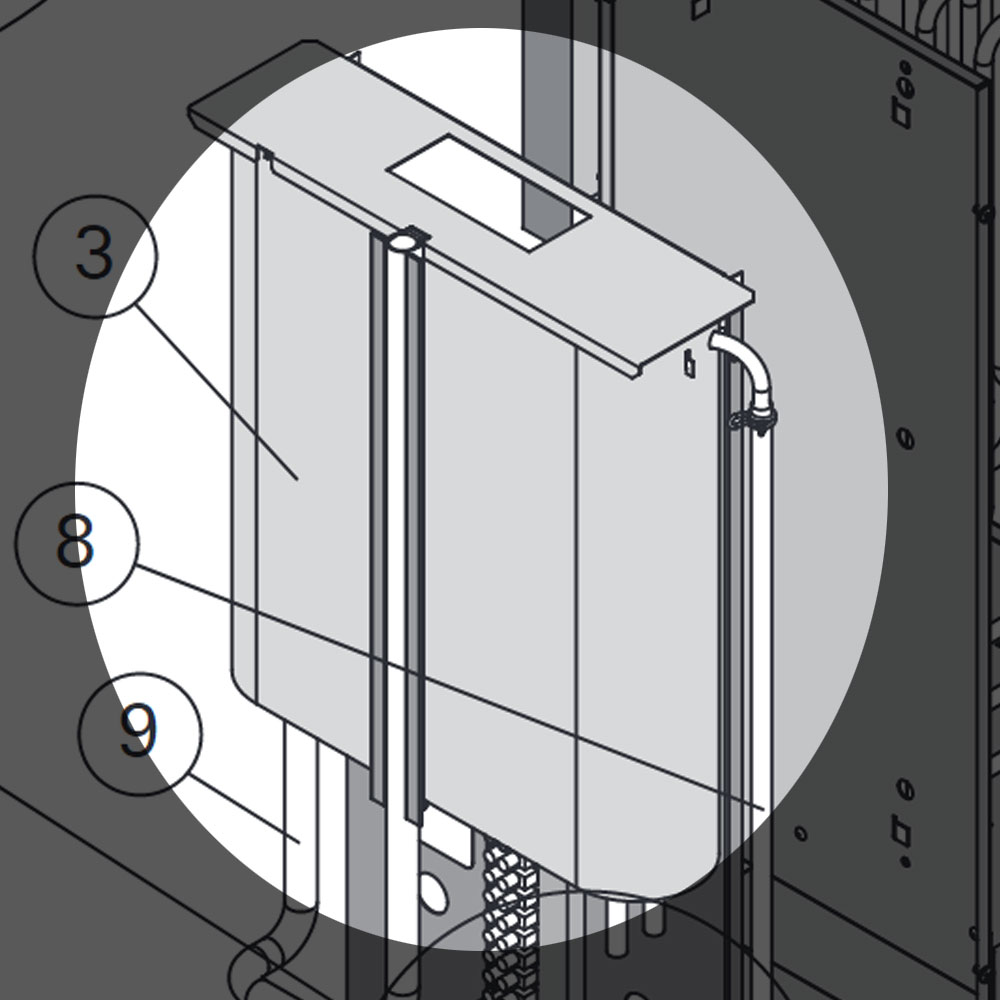 Harvia ZCU-115 Water Reservoir for Virta Combi